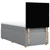 Vidaxl Box spring postelja z vzmetnico svetlo siva 90x190 cm blago