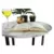 eoshop Kavna mizica, Bela marmor/črna kovinski, SOLINA