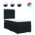 vidaXL Box spring postelja z vzmetnico črn 90x190 cm žamet
