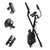 CAPITAL SPORTS AZURA X1, X-Bike, 120 kg, mjerenje pulsa, sklopljiv, 4 kg, crni