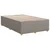 Vidaxl Box spring postelja z vzmetnico taupe 120x200 cm blago