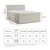 Bež boxspring postelja s prostorom za shranjevanje 160x200 cm Caya – Maison de Reve