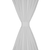 VIDAXL 2 kosa belih satenasih zaves z obročki 140x175 cm