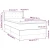 Vidaxl Box spring postelja z vzmetnico krem 80x200 cm blago