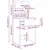 Vidaxl Toaletne mize za spalnice Rjav hrast 80 x 39,6 x 135 cm