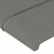 Vidaxl Vzglavje postelje temno sivo 144x5x118/128 cm blago