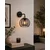 Zidna lampa SOLO BLACK 1xE27/60W/230V crna/zlatna
