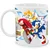 Northix Sonic The Hedgehog 325 ml skodelica za kavo, keramična posoda za pijačo