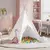 Teepee šator Bijelo 120 x 120 x 150 cm Tkanina i plastika