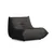 Atelier del Sofa Viličasta stolica Bocek, 90x100x80 cm, Tamnosiva