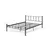 Hanah Home Francuski ležaj K90, 120x95x200 cm, Crni