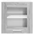 vidaXL Viseča omarica s polico Riga 2 pcs Siva Sonoma 40 x 31 x 40 cm