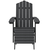 Vrtne stolice Adirondack s osloncem za noge 2 kom HDPE antracit