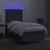 Vidaxl Box spring postelja z vzmetnico LED temno siva 100x200 cm blago