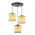 Opviq Luster Multi Balance Hazeran, 32cmx32cm, Bež-crni