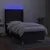 Vidaxl Box spring postelja z vzmetnico LED črna 90x190 cm blago