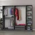 Hanah home Ormar Kale 225x210x52cm Antracit