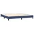 Krevet s oprugama i madracem plavi 200 x 200 cm od tkanine