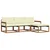 Set vanjskih sofa 4 kom. Prirodna i krem