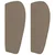 Uzglavlje s ušima smeđesivo 163x23x78/88 cm od tkanine