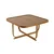 Hanah Home klub sto Hisar 90, 90 cm, orah