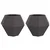 Sadilica 2 pcs Crna 100 x 100 x 80 cm Čelik