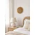 WallXpert boho zidni ukras od rafije DB0012, sa drvenim perlama, O 20 cm