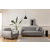 ATELIER DEL SOFA Sofa trosed Eddy Light Grey