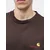 Carhartt WIP Majica American Script temno rjava