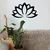 Wallity Zidna dekoracija Lotus Flower 2, 60x35 cm, 1.2mm, Crna