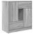 Komoda s ladicama i vratima siva sonoma 70,5x34x74,5 cm