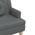 Klupa s jastucima tamnosiva 113 x 64,5 x 75,5 cm od tkanine