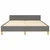 Vidaxl Posteljni okvir brez vzmetnice temno siv 140x190 cm blago