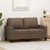 Vidaxl Kavč dvosed rjav 120 cm blago