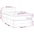 Vidaxl Box spring postelja z vzmetnico LED temno rjava 100x200cm blago