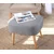 Atelier del Sofa Tabure 50x43x42cm, Sivo