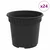Okrugla saksija za cveće 24 pcs Crna O 15 x 12 cm Plastika