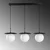 Opviq Luster Anemon-13835, 100x30x110cm, IP20, Crno-beli