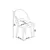 HANAH HOME Set stolica (4 komada) Pane Black Chrome