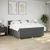 Vidaxl Box spring postelja z vzmetnico temno siva 200x200 cm blago