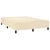 vidaXL vidaXL Box spring postelja z vzmetnico krem 140x190 cm blago, (20896496)