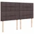 Vidaxl Box spring postelja z vzmetnico temno rjav 200x200 cm blago