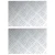 Stepenica Pravokutni 2 pcs Srebrno 30 x 20 cm Aluminij