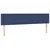 shumee vidaXL LED posteljno vzglavje modro 160x5x78/88 cm blago