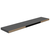 Plutajuće zidne police 2 kom sjajne sive 120x23,5x3,8 cm MDF