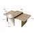 Hanah Home Klub sto 2 u 1 Luna 2, Krem