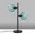 Opviq Stona lampa Benek-15-14552, 36x18x58 cm, IP20, Crno-plava