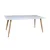 Venture Design Jedilna miza 180x90x75 cm bela