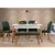 Hanah Home Costa Masa Trpezarijski sto, Belo-Braon