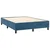 Vidaxl Box spring postelja z vzmetnico temno modra 140x200 cm žamet